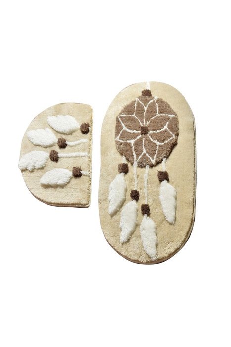 Mijölnir Juego de alfombras de baño Rüya - Brown